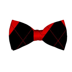 Red & Black Bow Tie
